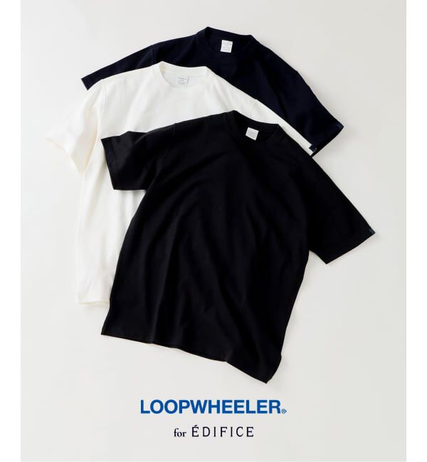 EDIFICE「LOOPWHEELER for LOWERCASE ツリテンジク ビッグTシャツ」|Tシャツ・カットソー|