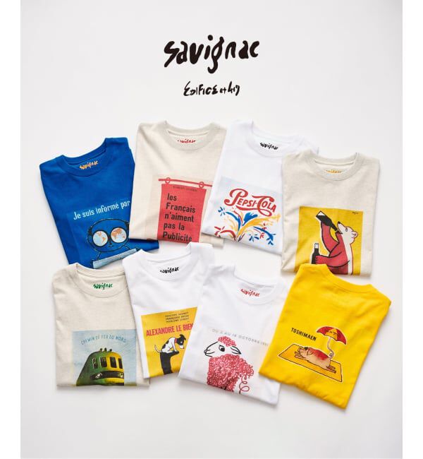 417 EDIFICE「追加｜SAVIGNAC&times;417 グラフィックTシャツ」|Tシャツ・カットソー|