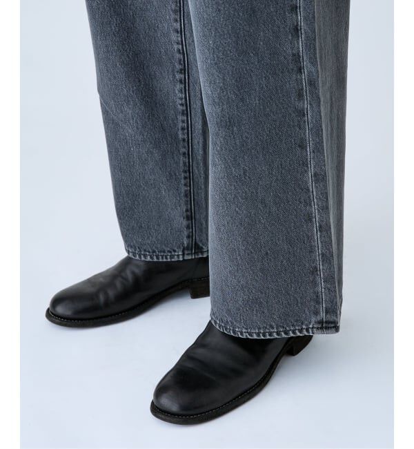 EDIFICE「Levi&rsquo;s(リーバイス) 別注 Baggy Wide Leg デニムパンツ（L28）」|デニム|