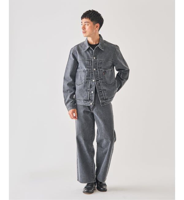 EDIFICE「Levi&rsquo;s(リーバイス) 別注 Baggy Wide Leg デニムパンツ（L28）」|デニム|