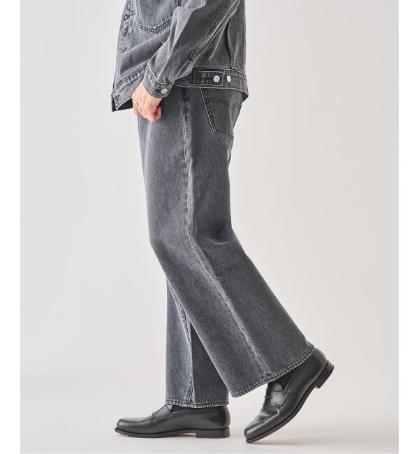 EDIFICE「Levi&rsquo;s(リーバイス) 別注 Baggy Wide Leg デニムパンツ（L28）」|デニム|