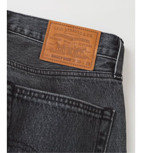 EDIFICE「Levi&rsquo;s(リーバイス) 別注 Baggy Wide Leg デニムパンツ（L28）」|デニム|