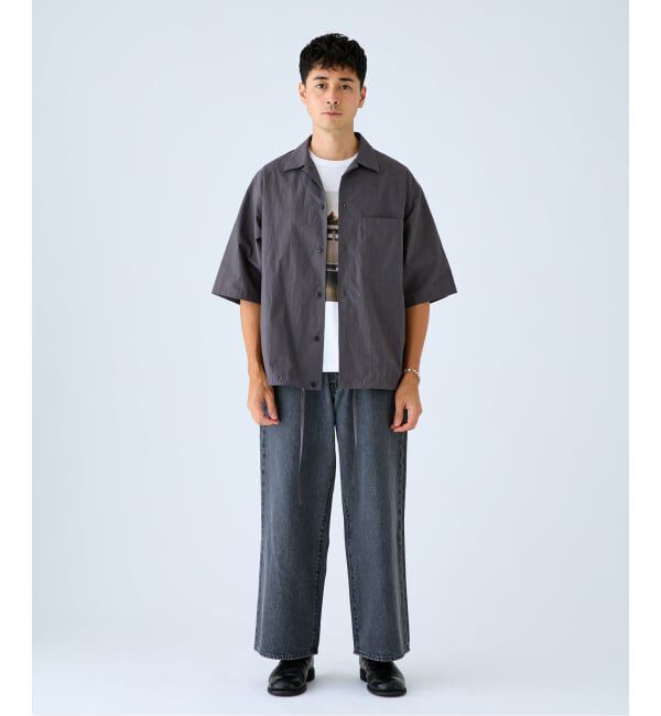 EDIFICE「Levi&rsquo;s(リーバイス) 別注 Baggy Wide Leg デニムパンツ（L28）」|デニム|