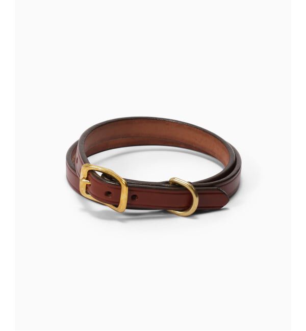 417 EDIFICE「TORY LEATHER / トリーレザー 3/4 wide plain creased belt」|ベルト|キャメル