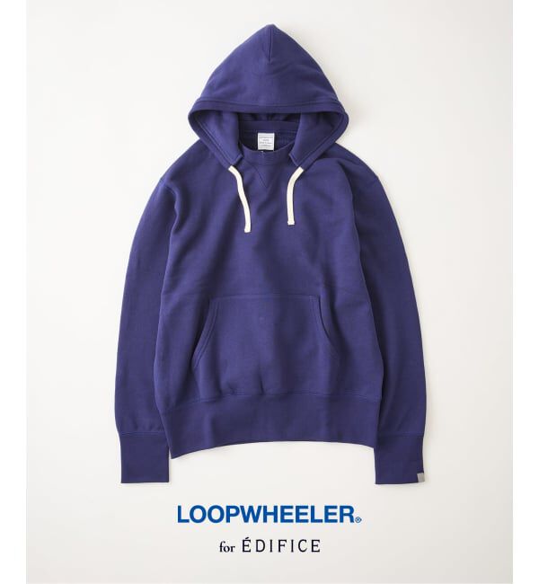 EDIFICE「《予約》LOOPWHEELER for LOWERCASE 別注 After Hood Sweatshirt」|パーカー|ネイビー