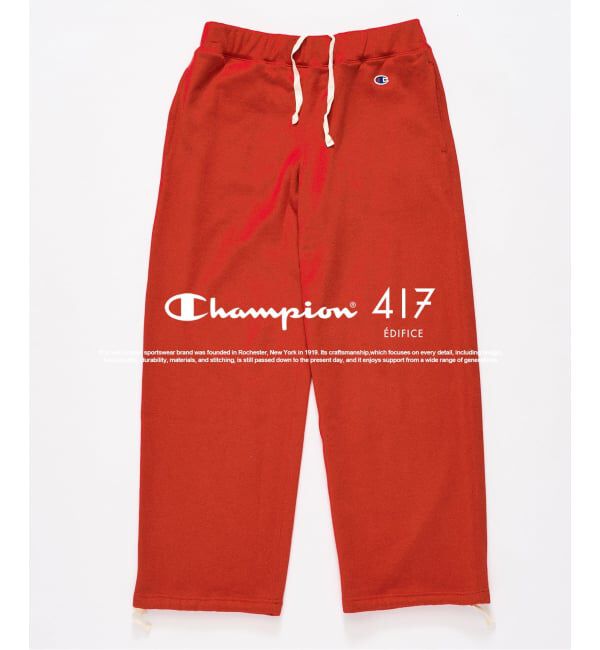 417 EDIFICE「CHAMPION &times; 417 スウェットパンツ」|その他|レッド