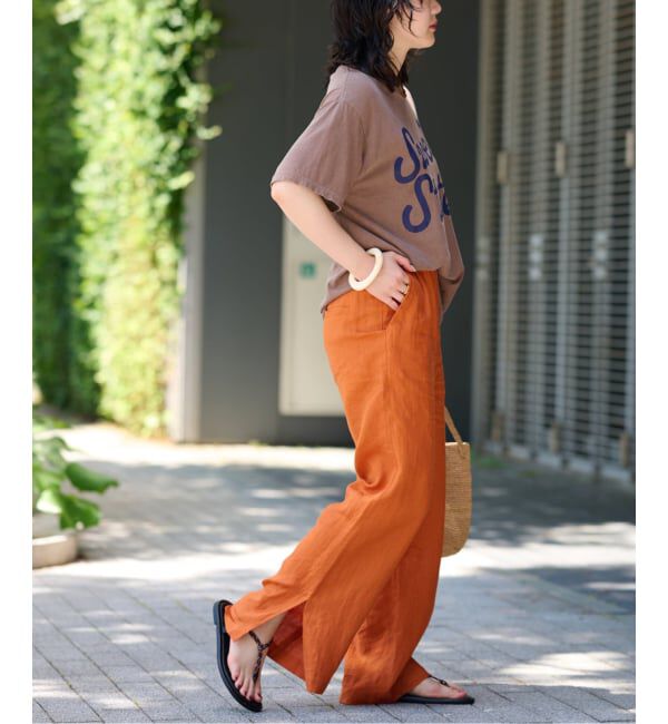 JOURNAL STANDARD relume「《追加2》麻スリットイージーパンツ」|その他|
