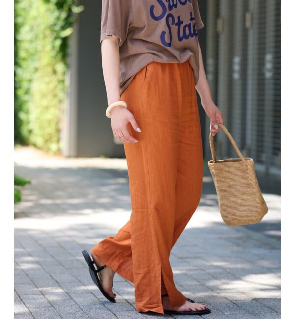 JOURNAL STANDARD relume「《追加2》麻スリットイージーパンツ」|その他|