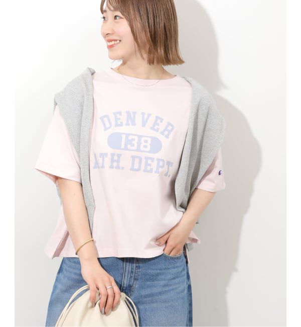 JOURNAL STANDARD relume「別注【Champion/チャンピオン】26/s Jersey Tee：Tシャツ」|Tシャツ・カットソー|ピンク