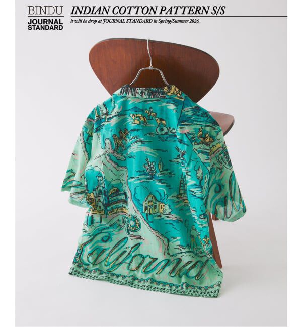 JOURNAL STANDARD「BINDU / ビンドゥー 別注 インディアン コットン パターン 半袖 シャツ」|シャツ・ブラウス|