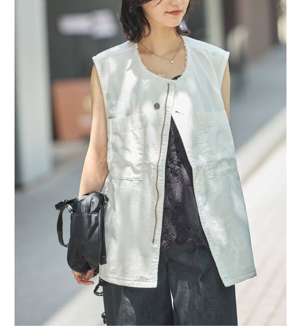 JOURNAL STANDARD「Military VEST」|ダウンベスト・ベスト|ホワイト