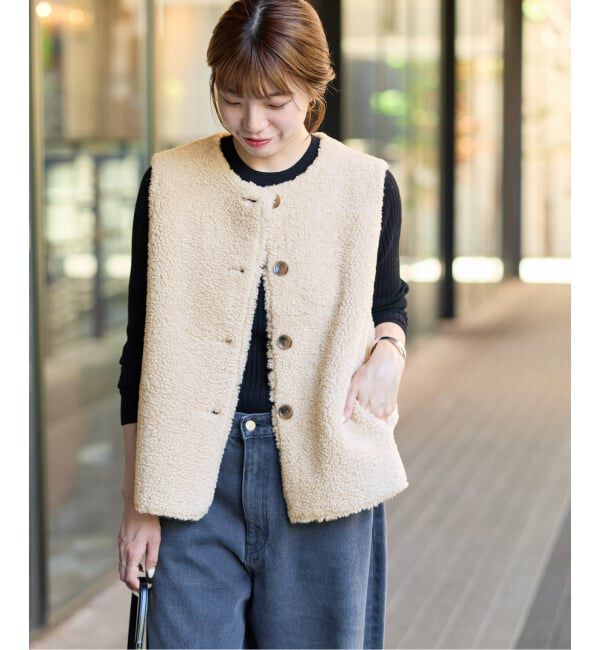 JOURNAL STANDARD relume「《追加予約》リバーシブルフェイクムートンベスト」|ダウンベスト・ベスト|