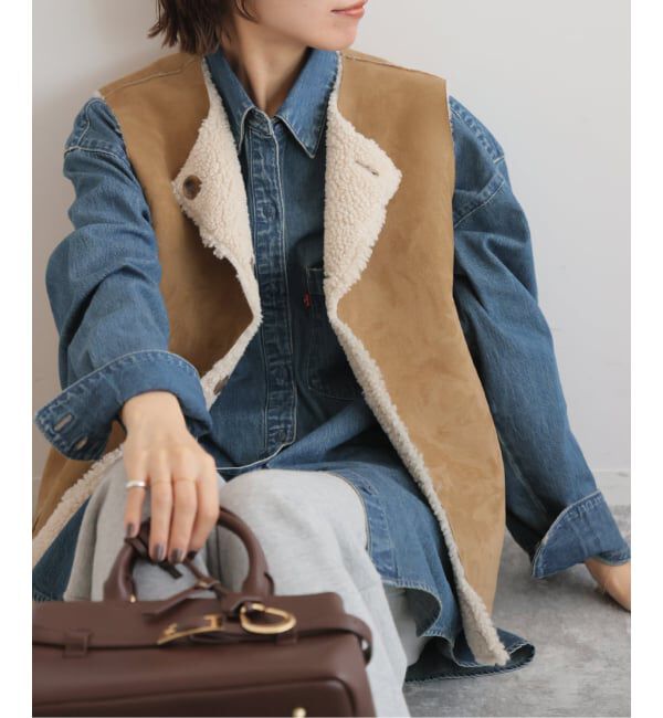 JOURNAL STANDARD relume「《追加予約》リバーシブルフェイクムートンベスト」|ダウンベスト・ベスト|