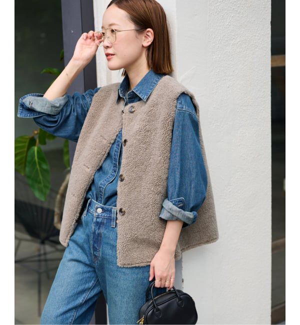 JOURNAL STANDARD relume「《追加予約》リバーシブルフェイクムートンベスト」|ダウンベスト・ベスト|