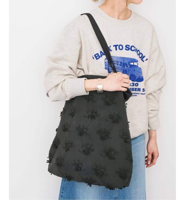 Spick and Span「《新色有り別注 / 追加》crinkle crinkle crinkle 3D embroidery TOTE*Re」|トートバッグ|