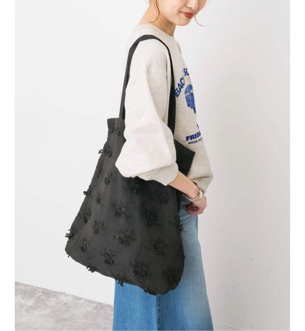 Spick and Span「《新色有り別注 / 追加》crinkle crinkle crinkle 3D embroidery TOTE*Re」|トートバッグ|