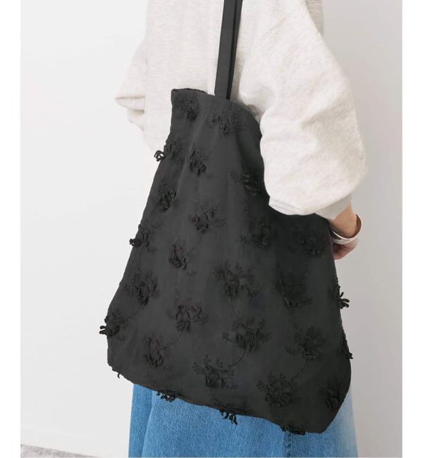Spick and Span「《新色有り別注 / 追加》crinkle crinkle crinkle 3D embroidery TOTE*Re」|トートバッグ|