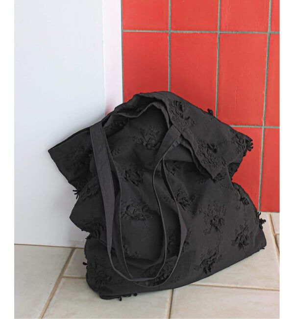 Spick and Span「《新色有り別注 / 追加》crinkle crinkle crinkle 3D embroidery TOTE*Re」|トートバッグ|