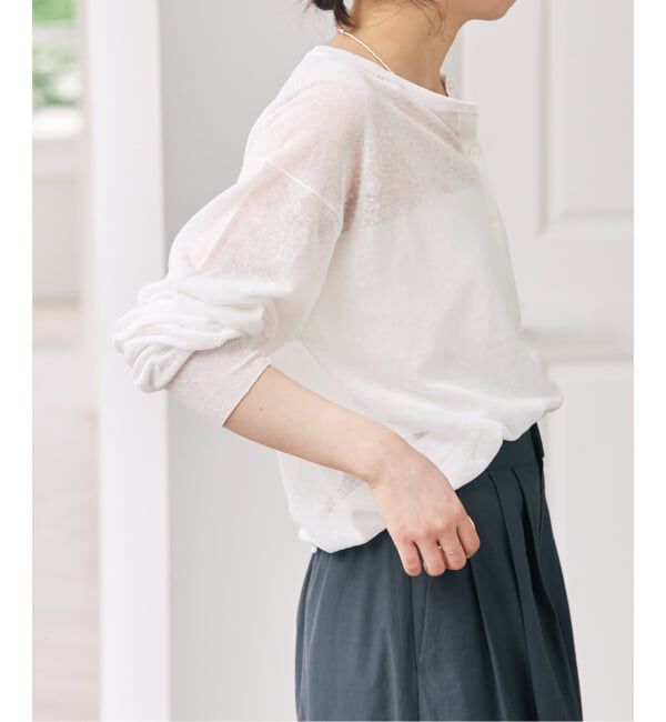 Spick and Span「コットンリネンカーディガン」|カーディガン|