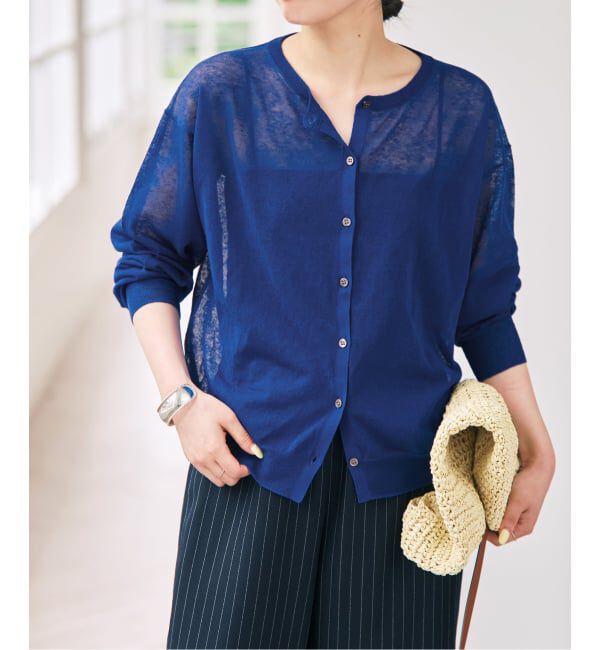 Spick and Span「コットンリネンカーディガン」|カーディガン|