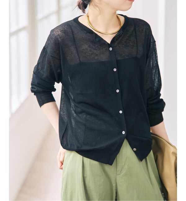 Spick and Span「コットンリネンカーディガン」|カーディガン|