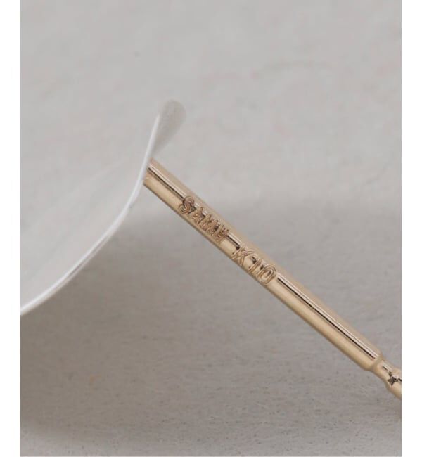 Spick and Span「《WEB限定》【SAMH by LILAS】ウェーブプレートピアス SV（両耳）」|ピアス|