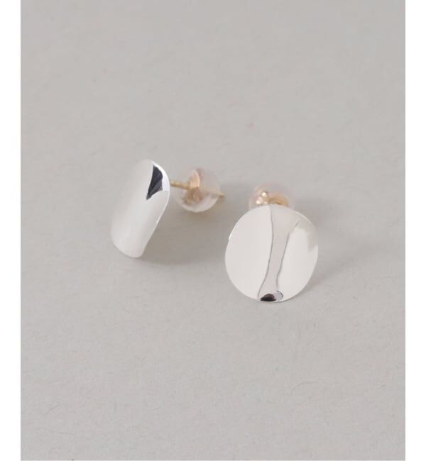 Spick and Span「《WEB限定》【SAMH by LILAS】ウェーブプレートピアス SV（両耳）」|ピアス|