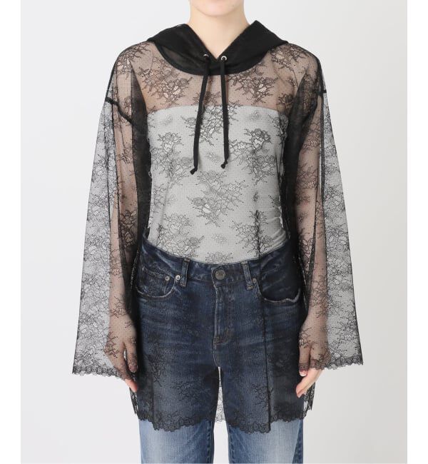 Spick and Span「ARCHIVE STANCE / アーカイブスタンス lace hoodie」|パーカー|