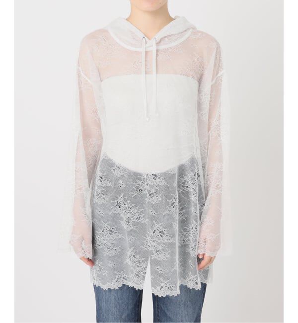 Spick and Span「ARCHIVE STANCE / アーカイブスタンス lace hoodie」|パーカー|