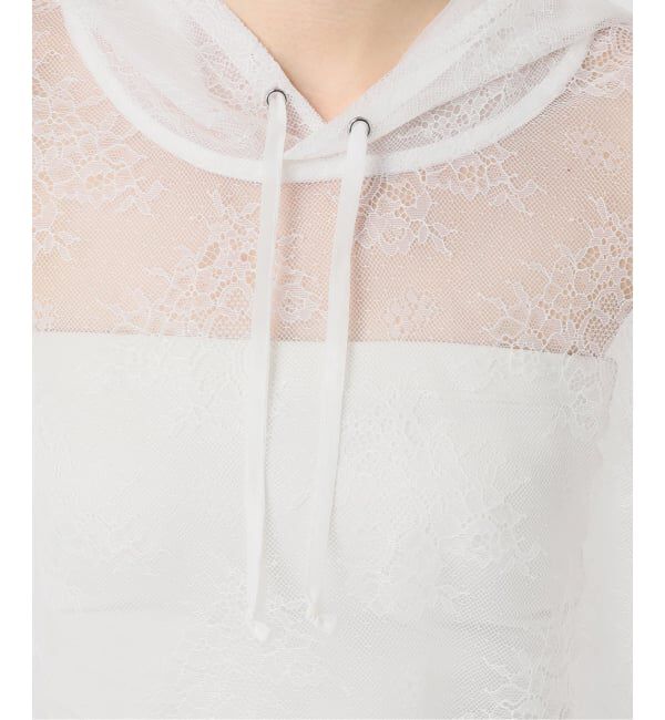 Spick and Span「ARCHIVE STANCE / アーカイブスタンス lace hoodie」|パーカー|