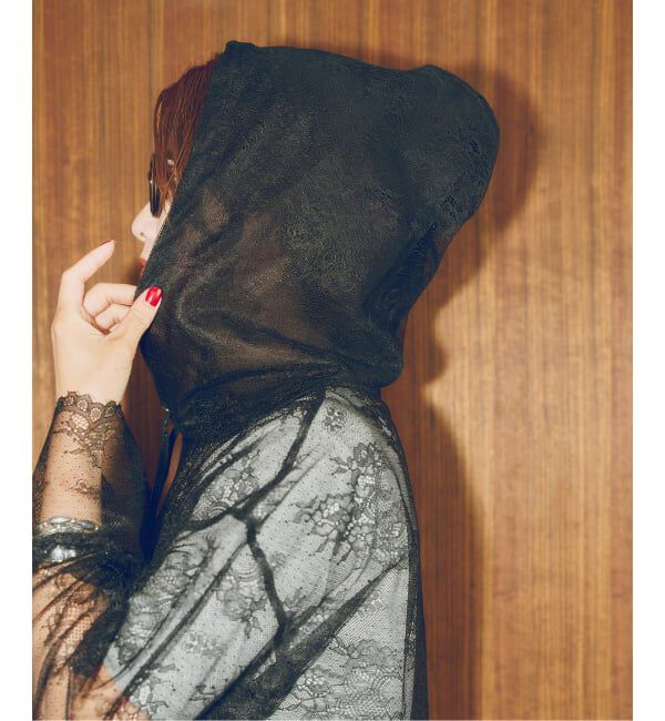 Spick and Span「ARCHIVE STANCE / アーカイブスタンス lace hoodie」|パーカー|