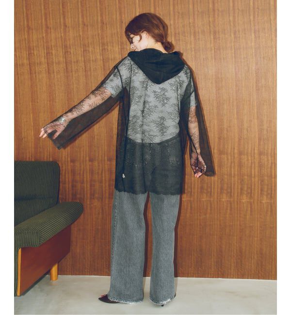 Spick and Span「ARCHIVE STANCE / アーカイブスタンス lace hoodie」|パーカー|