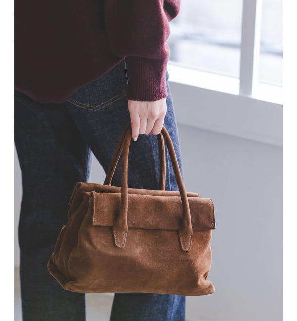 NOBLE「《予約》AULENTTI/オウレンティ スウェードフラップBAG」|ハンドバッグ|