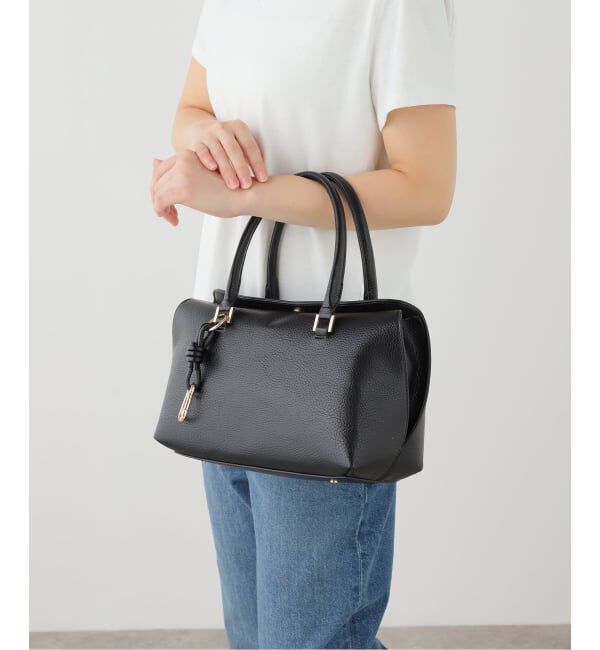  「cachecache/カシュカシュ  チャームツキフラップボストンバッグ」|ボストンバッグ|
