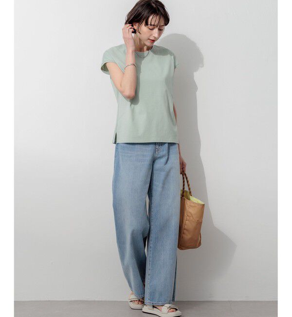 23区「ハイエンド フレンチスリーブ Tシャツ」|Tシャツ・カットソー|