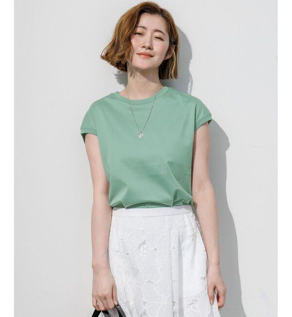 23区「シルキータッチ フレンチスリーブ Tシャツ」|Tシャツ・カットソー|ﾊﾟｲﾝｸﾞ