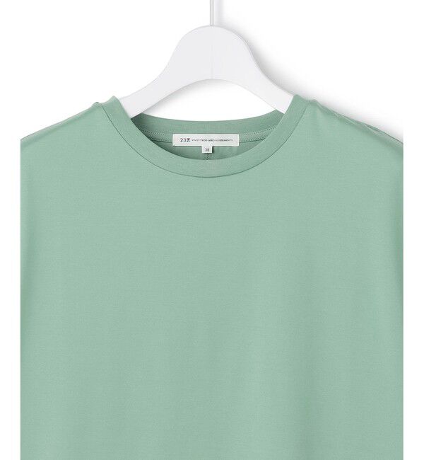23区「シルキータッチ フレンチスリーブ Tシャツ」|Tシャツ・カットソー|
