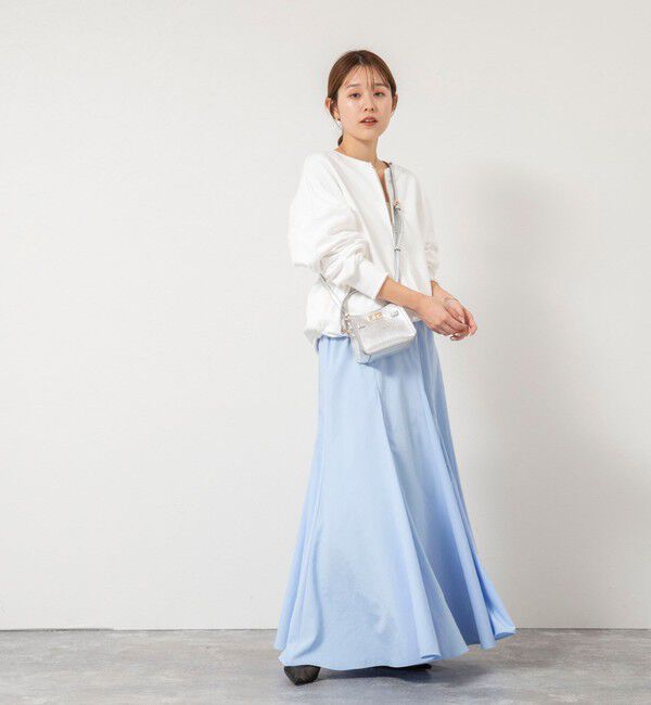 NOLLEY'S「【WEB限定】ウォッシャブルヴィンテージタフタマチ入りマキシスカート」|スカート|