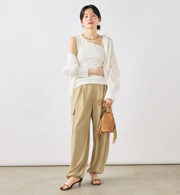 NOLLEY'S sophi「ウォッシャブルカップ付ワンショルタンクトップ」|タンクトップ|