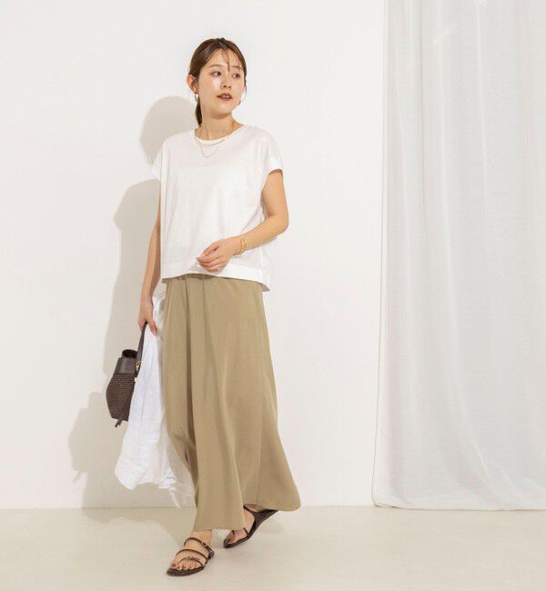NOLLEY'S「ウォッシャブルワイドノースリーブTシャツ」|Tシャツ・カットソー|