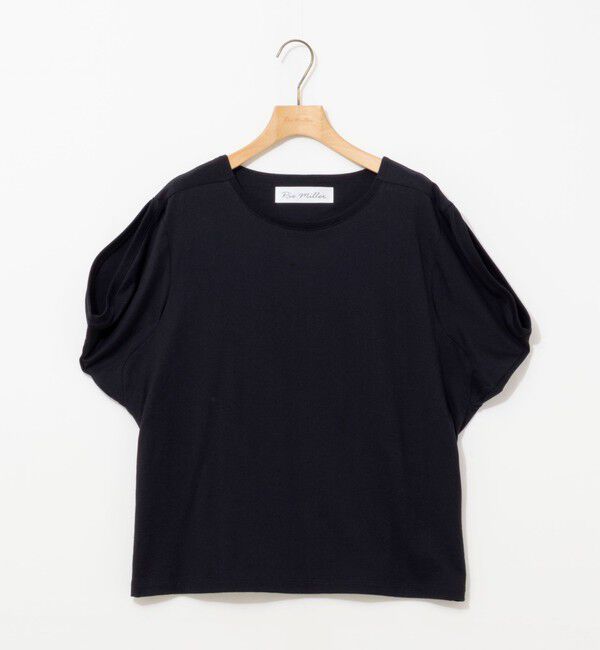 Rie Miller「変形フレンチスリーブボートネックカットソー」|Tシャツ・カットソー|
