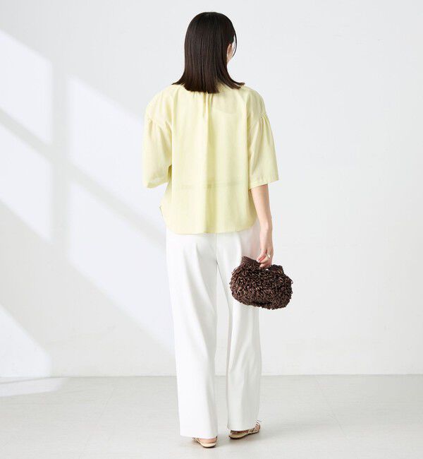 NOLLEY'S「【BECシリーズ】ウォッシャブル袖2ＷAYシアーボイルブラウス」|シャツ・ブラウス|