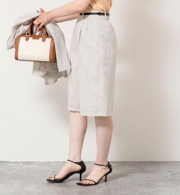 NOLLEY'S sophi「《セットアップ対応》ウォッシャブルリネンライクシアーボイルハーフパンツ」|その他|