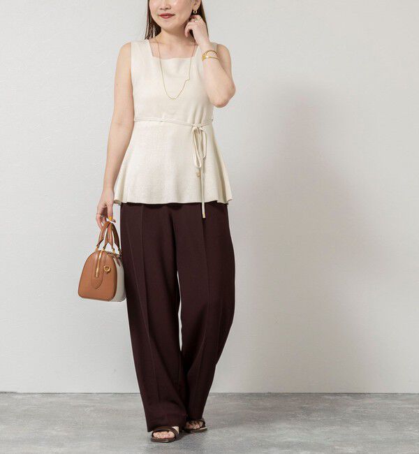 NOLLEY'S sophi「《手洗い可能》【TORRAZZO DONNA/トラッゾドンナ】2way Square Neck Knit ブラウス」|ニット・セーター|