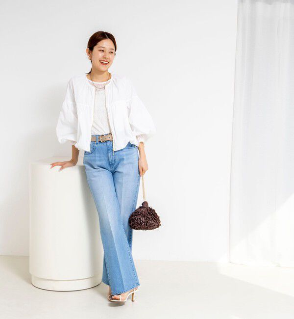 Rie Miller「【追加】《5サイズ展開》【RM denim】センタープレスデニム」|デニム|