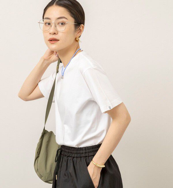 MAQWEL「【MAQWEL/マクウェル】ウォッシャブルコンパクトコーマＴシャツ」|Tシャツ・カットソー|
