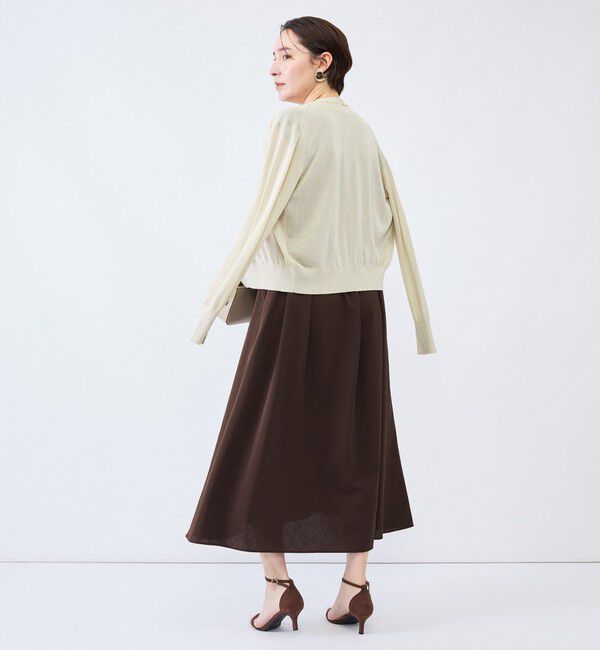 NOLLEY'S「《UVカット》ウォッシャブルVネックギャザーワンピース」|ワンピース|