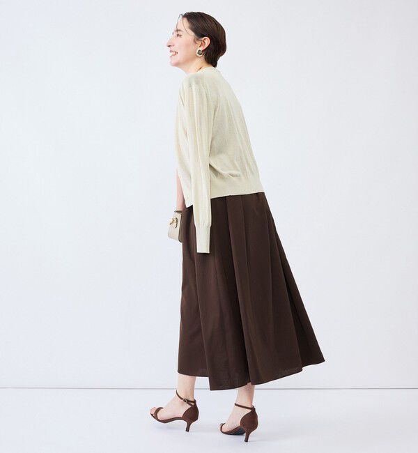 NOLLEY'S「《UVカット》ウォッシャブルVネックギャザーワンピース」|ワンピース|