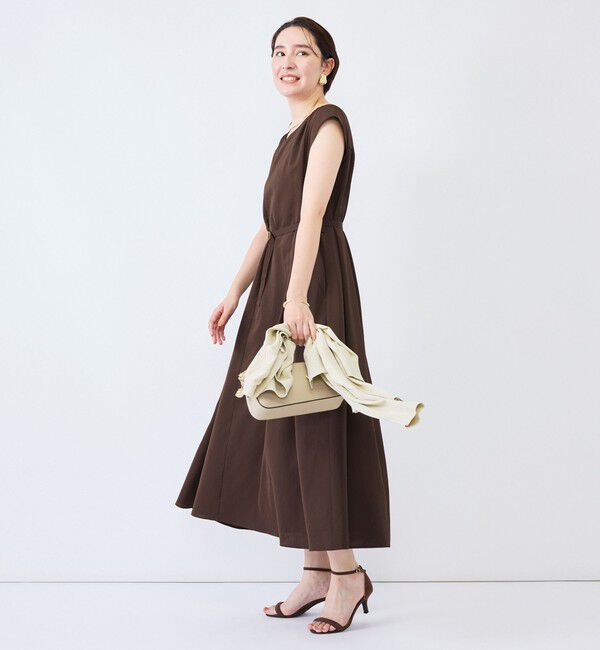 NOLLEY'S「《UVカット》ウォッシャブルVネックギャザーワンピース」|ワンピース|