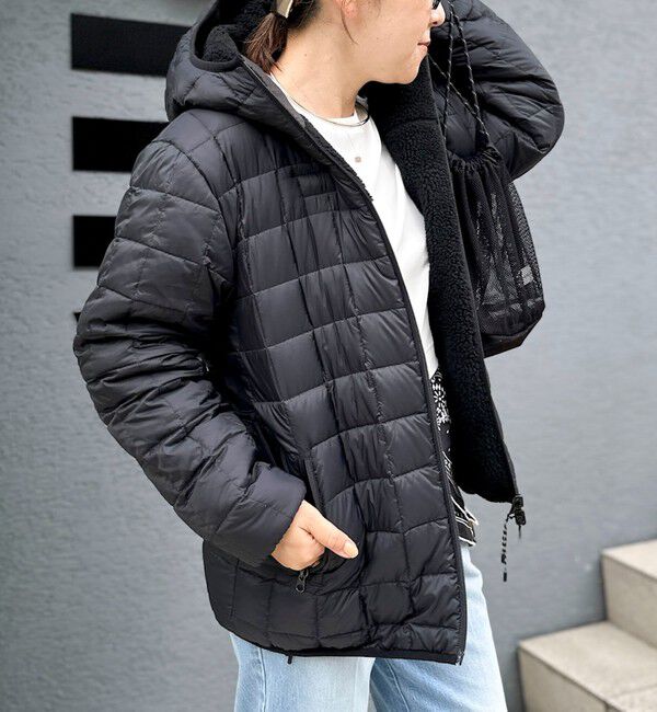 NOLLEY'S「【WEB＆一部店舗限定色アイテム】【TAION/タイオン】ボア&times;ダウンフーミドル丈ダウン(リバーシブル)」|ダウン|